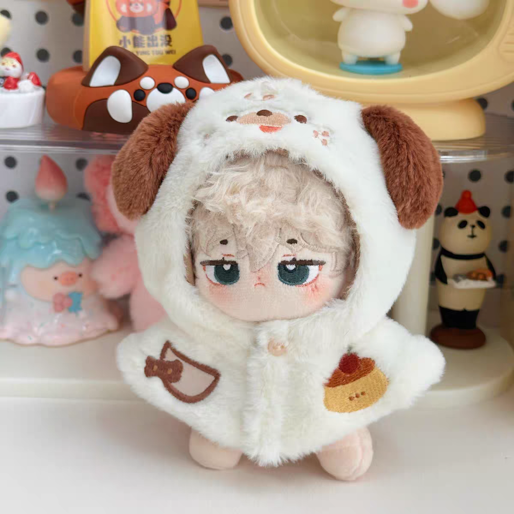 現貨 棉花娃衣 拉布布娃衣 10cm 貓咪 卡皮巴拉 bjd 彩虹社指娃衣 努努chibi娃衣 斗篷 披風-規格圖5