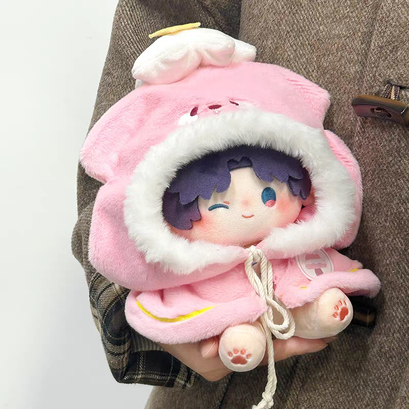 現貨 棉花娃衣 聖誕斗篷 10cm 20cm 40cm 男娃衣 女娃衣 斗篷 披風 cp服 情侶裝 聖誕節 披風-規格圖5