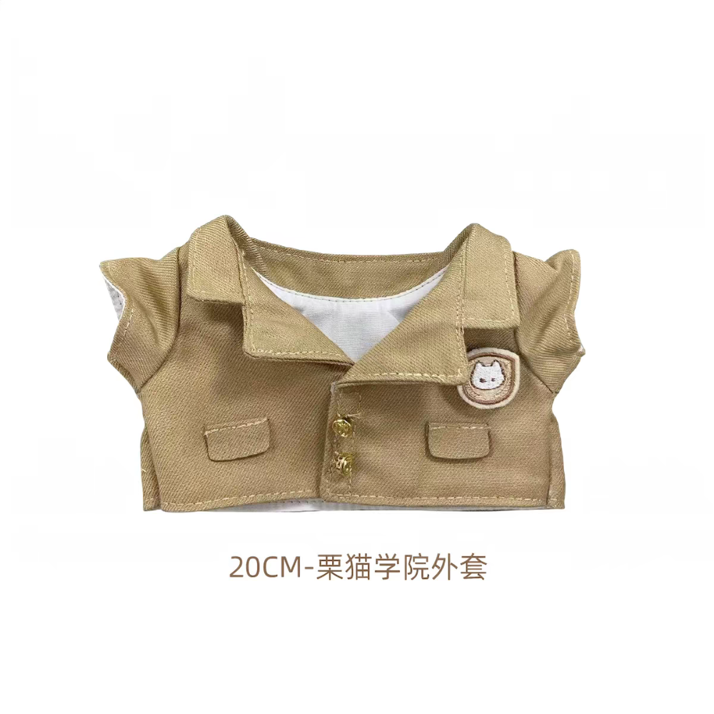 現貨 棉花娃衣 學園制服系列 20cm 正版娃衣 男娃衣 女娃衣 制服 校服 學院 西裝 外套-規格圖3