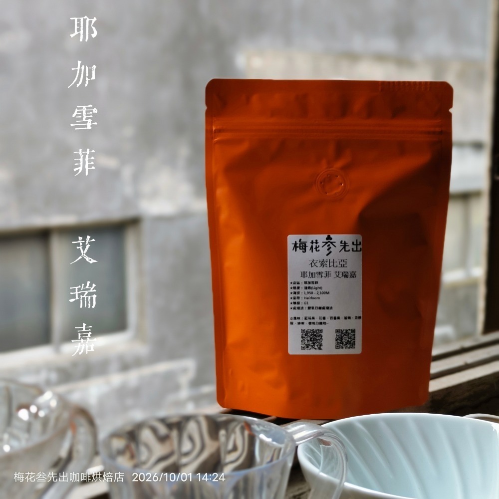 衣索比亞 耶加雪菲 艾瑞嘉咖啡【淺焙】-★厭氧日曬處理法★--細節圖2