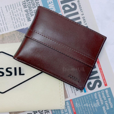 🇺🇸【現貨不用等！】Fossil Mykel International Traveler 皮革短夾 男士皮夾 錢包