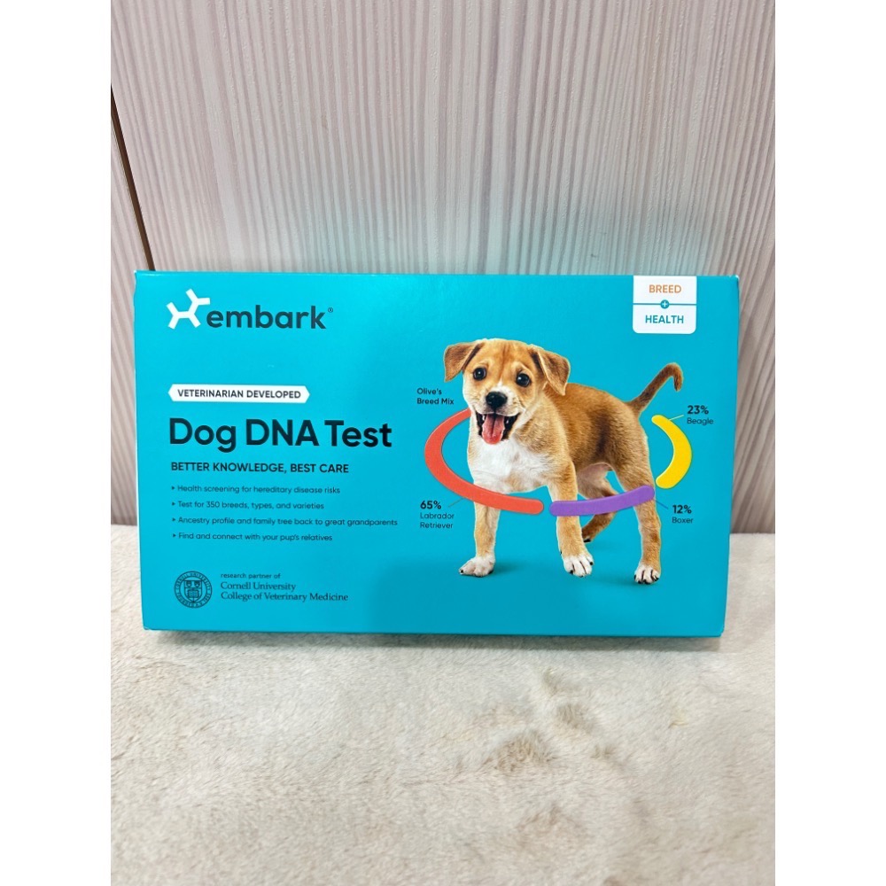 美國embark DNA檢測 狗狗基因檢測 健康檢測 品種檢測 年齡檢測 dog agetest genetest-規格圖2
