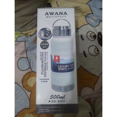 AWANA 手提式運動瓶 500ML AW-500B 304不鏽鋼 保溫瓶 保溫杯