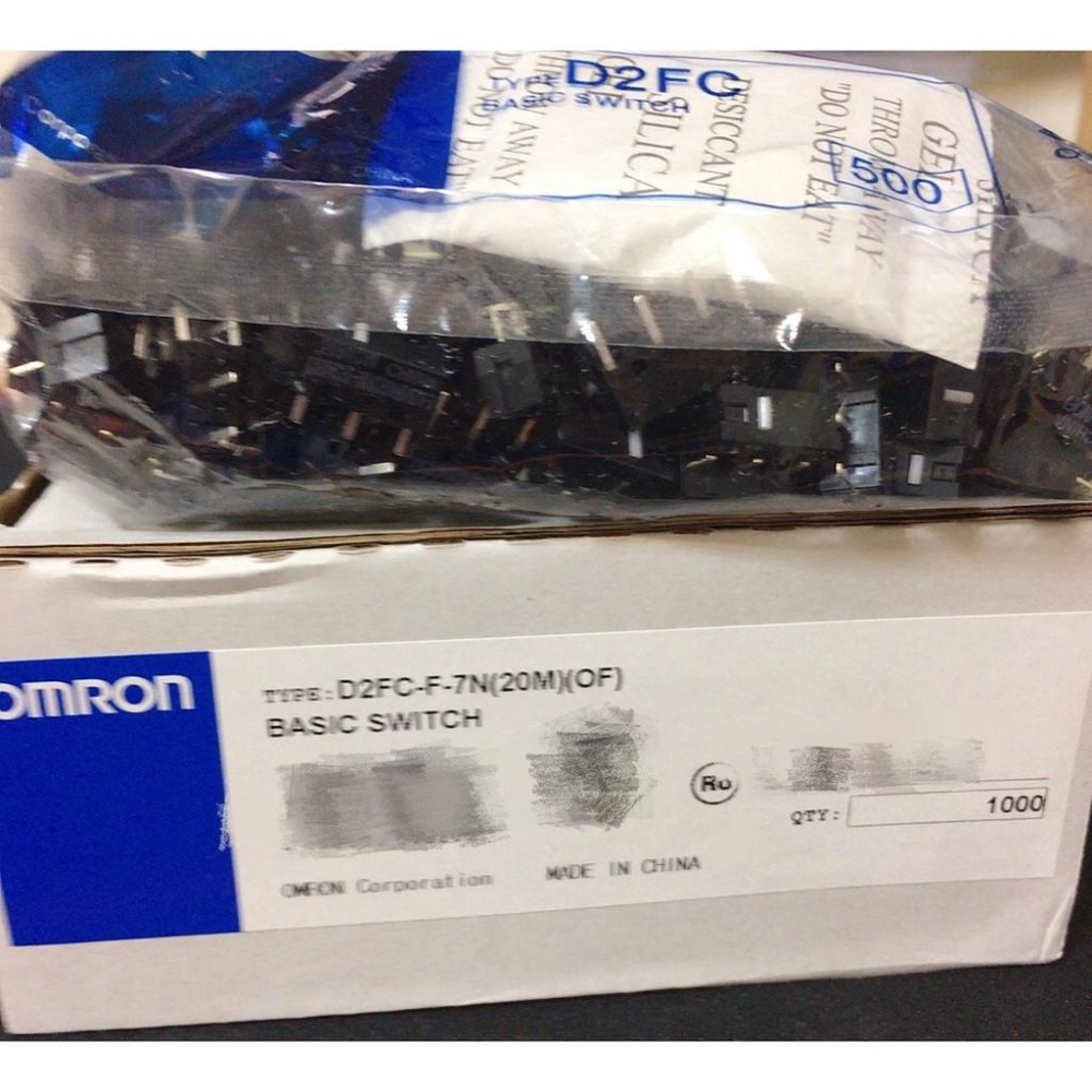 歐姆龍 OMRON D2FC-F-7N 10M 10M(OF) 20M 20M(OF) 滑鼠 微動 開關-細節圖2