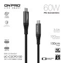 ONPRO UC-C2CPD150 Type-C to Type-C 充電線 快充傳輸線 手機 傳輸 充電傳輸線-規格圖9
