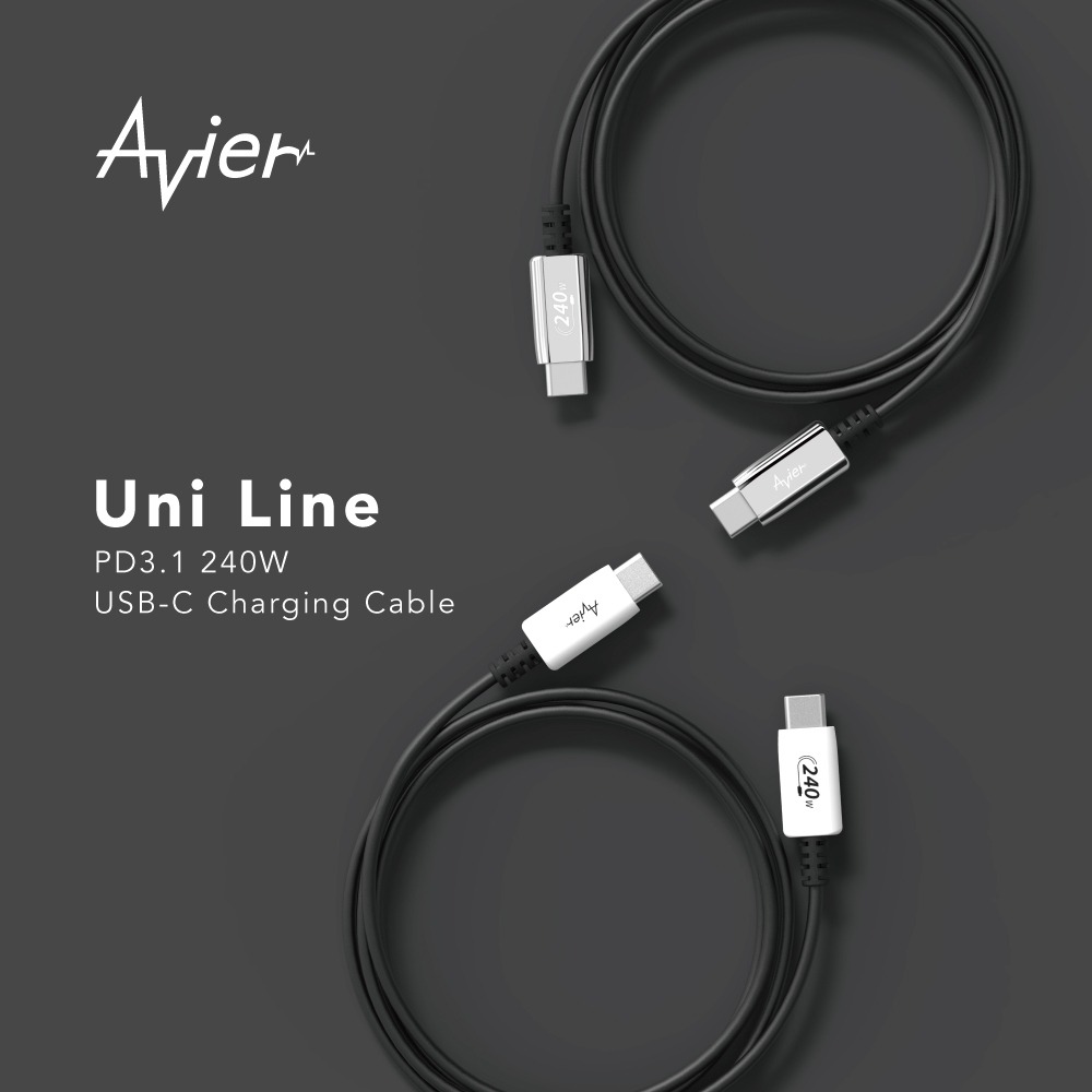 Avier Uni Line PD3.1 240W USB-C 充電線 手機 傳輸 充電傳輸線 【1.2M/2M】-細節圖3