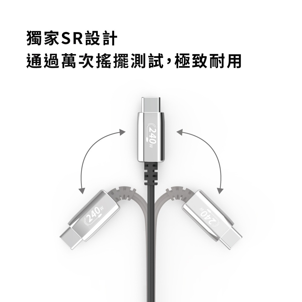 Avier Uni Line PD3.1 240W USB-C 充電線 手機 傳輸 充電傳輸線 【1.2M/2M】-細節圖5