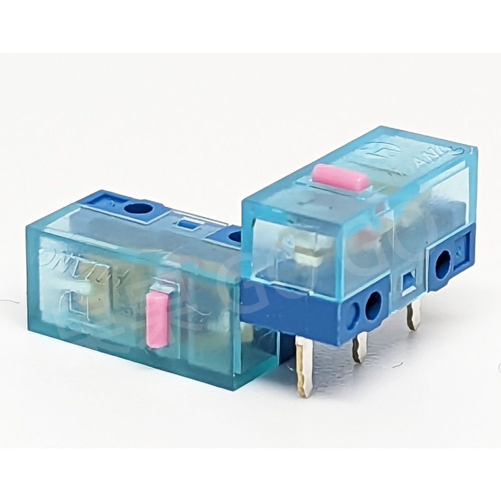 華諾 HUANO 藍殼 透明 藍點 粉點 微動 新款 滑鼠 微動開關 5 8千萬 億 次壽命🔸現貨🔸-規格圖1