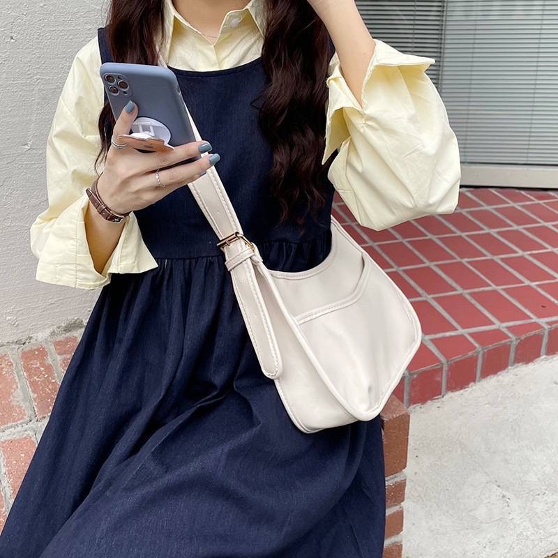 MDMS⭐半月包/韓系/水桶包/馬鞍包/側背包/斜背包/水餃包/側背包女/腋下包/通勤包/包包女/月牙包/中包/B521-細節圖4