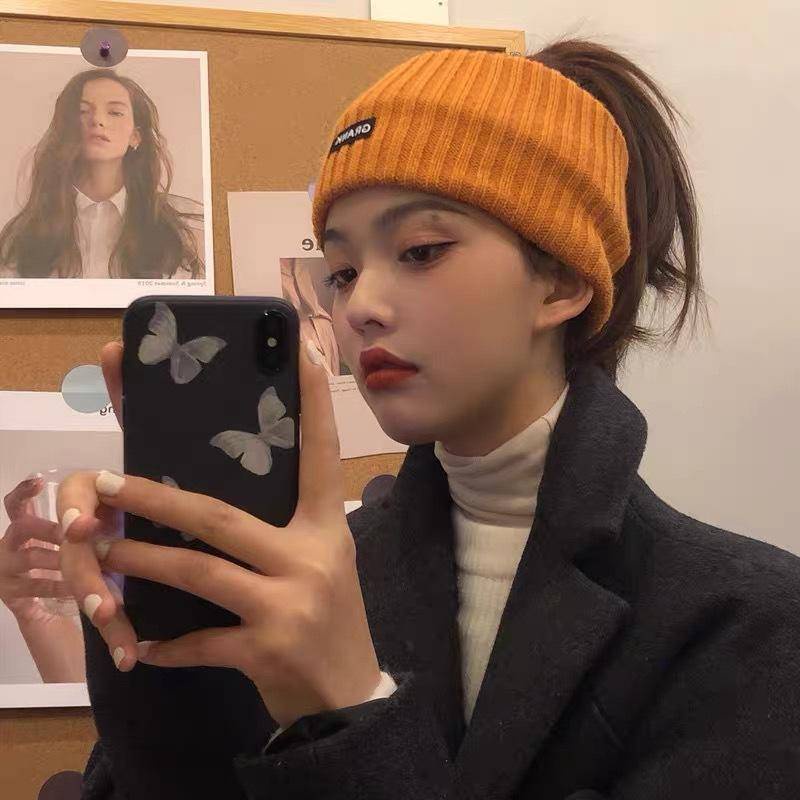 MDMS⭐楊超越同款/日常百搭/多色可選/韓國/字母/網紅/寬邊/洗臉/彈性針織/運動/頭飾/頭套/束髮帶/A001-細節圖8