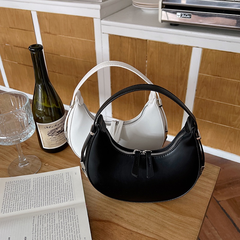 MDMS⭐月牙包/小廢包/網紅包/小眾設計/手提包/韓國/ins風/辣妹包/腋下包/金屬扣/小圓包/女包/小包B825-細節圖3