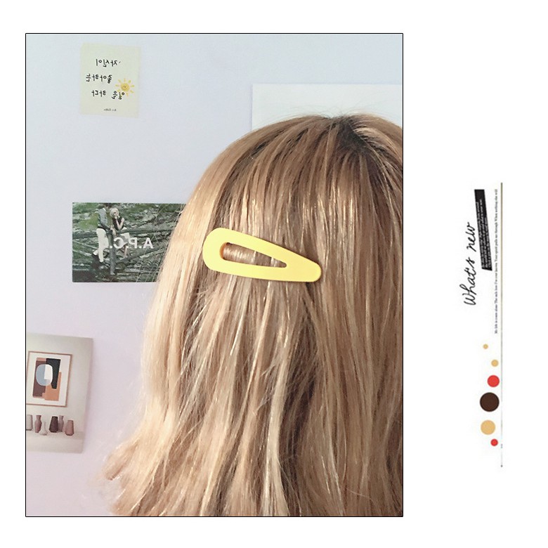 MDMS⭐馬卡龍色系/日韓系/甜美/磨砂夾/少女心/BB夾/劉海夾/簡約/邊夾/一字夾/髮飾類/霧面髮夾/A058-細節圖3