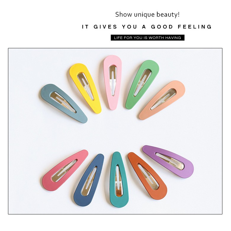 MDMS⭐馬卡龍色系/日韓系/甜美/磨砂夾/少女心/BB夾/劉海夾/簡約/邊夾/一字夾/髮飾類/霧面髮夾/A058-細節圖5