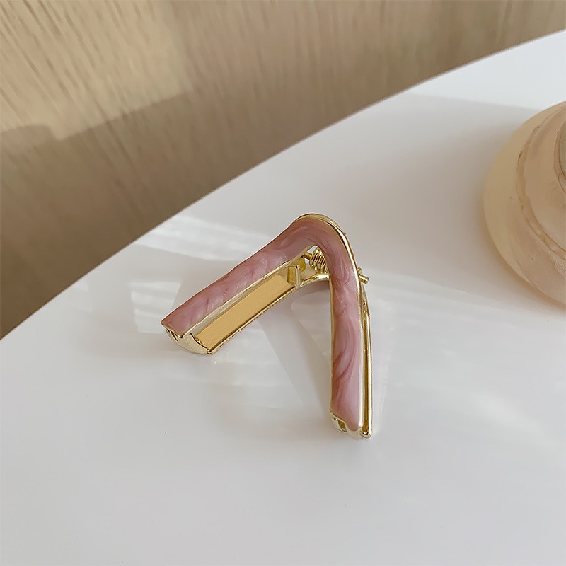 MDMS⭐現貨/韓國/網紅/ins風/氣質/少女/髮飾類/髮夾/抓夾/碎髮夾/小鯊魚夾/瀏海夾/頭飾/V型髮夾A064-細節圖7