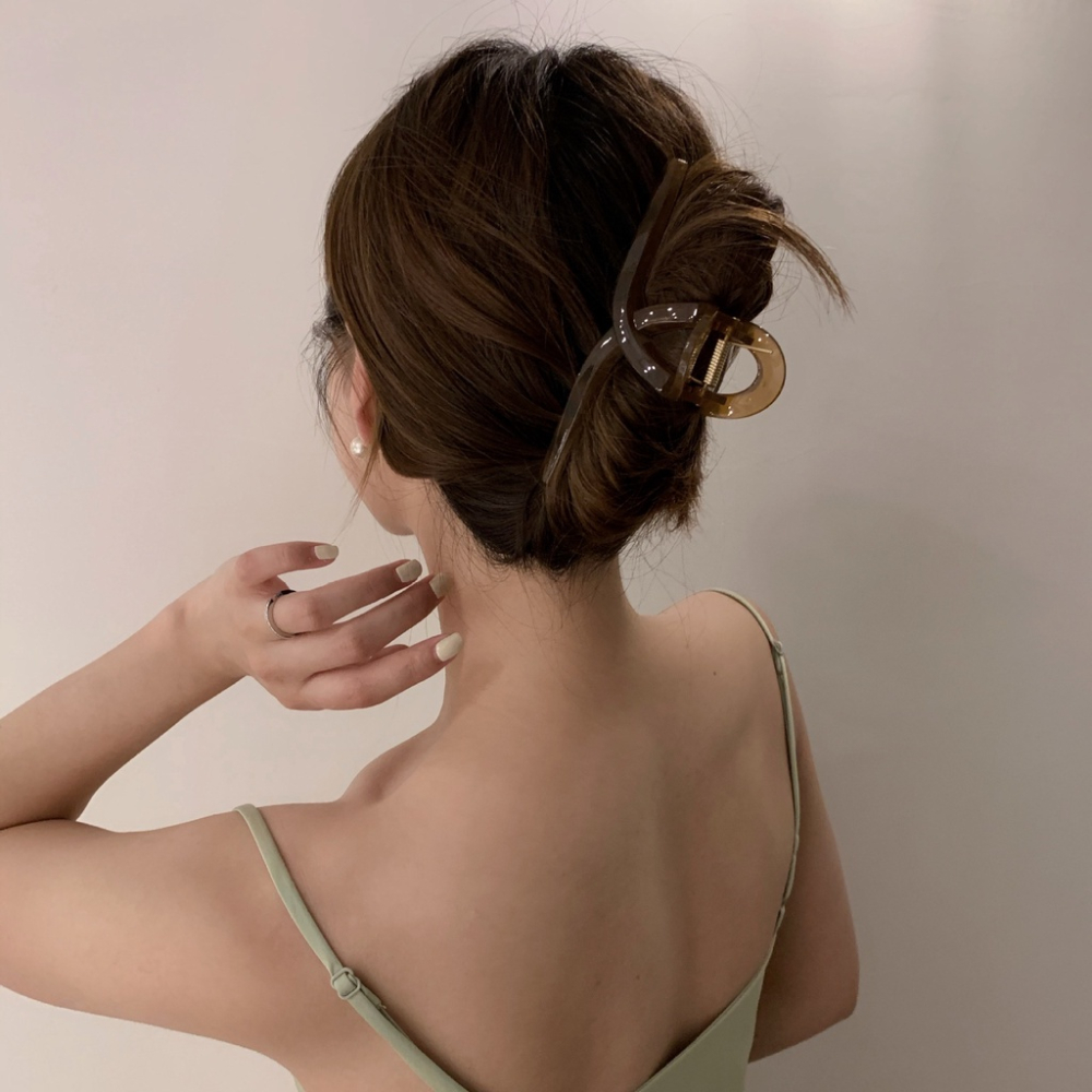 MDMS⭐️莫蘭迪色/韓國/髮圈/髮飾類/頭飾/髮夾/夾子/瀏海夾/交叉夾/髮邊夾/造型/百搭/大嘴夾/鯊魚夾A079-細節圖6