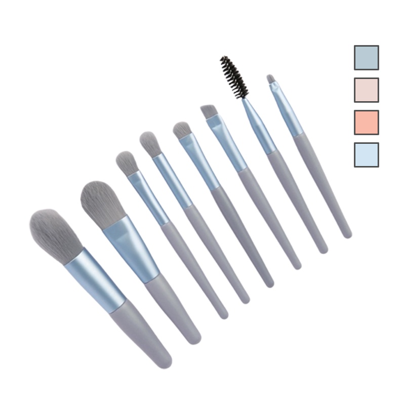 MDMS⭐迷你版/8支/化妝刷套裝/附收納袋/好用小物/可愛少女/便攜/旅行套裝/軟毛/眼影刷/粉底刷/美妝工具A092-細節圖2