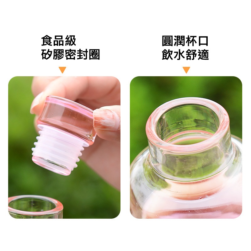 MDMS⭐️小紅書同款/玻璃瓶/直飲水瓶/精選好物/學生/透明瓶/大容量/水杯/水瓶/瓶子/玻璃瓶/玻璃杯A084-細節圖6