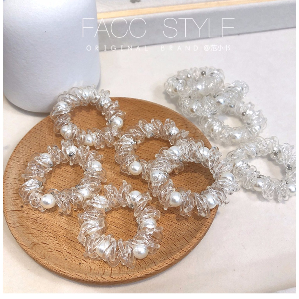 MDMS⭐現貨/韓式/電線/線髮圈/打底髮圈/皮筋/綁髮圈/髮飾類/橡皮筋髮圈/珍珠/不傷髮/不壓髮/髮束/A028-細節圖4