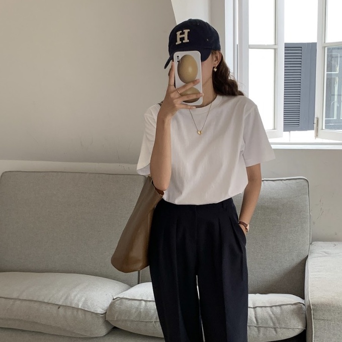 MDMS⭐️高磅數/男女素T/超經典/基本款/日本/重磅純棉/短袖/t恤/純色/素面/圓領/空白衫/潮牌/素T/E334-細節圖4