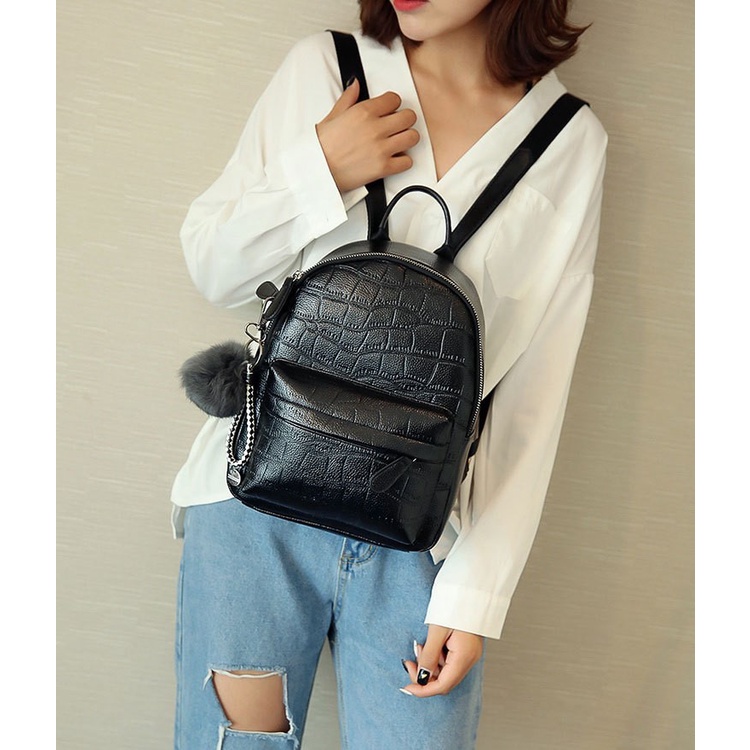 MDMS⭐防水包包/石頭紋/大容量/後背包/尼龍包/書包/雙肩包/學院風/背包/後背包女/包包/中包/迷你包B130-細節圖6