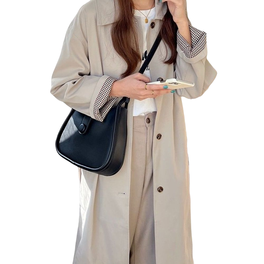 MDMS⭐️撞色/馬鞍包/腋下包/法國小眾/包包女斜背包/OOTD/月牙包/質感/百搭/側包/女包包B654-細節圖2