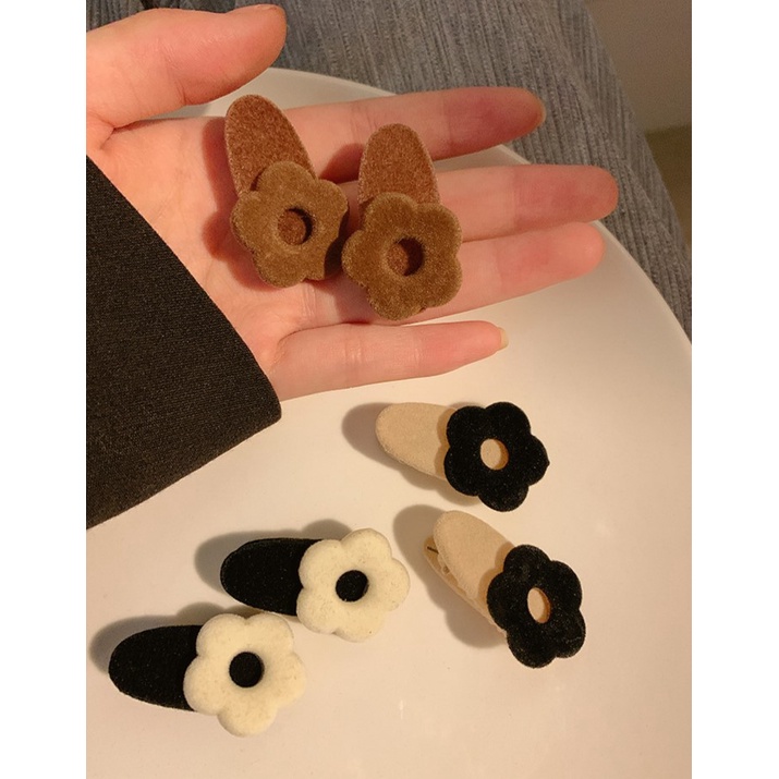 MDMS⭐髮飾/邊夾/羅曼尼莊園/法式/復古/絲絨/花朵/髮夾/高級感/時尚百搭/劉海夾/側邊夾子/頭飾/A109-細節圖3