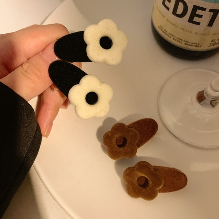 MDMS⭐髮飾/邊夾/羅曼尼莊園/法式/復古/絲絨/花朵/髮夾/高級感/時尚百搭/劉海夾/側邊夾子/頭飾/A109-細節圖5