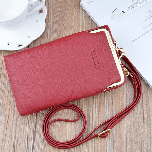 MDMS⭐大容量/荔枝紋/豎款/拉鍊/錢包/手機包/手拿包/斜跨包/長夾/小包包/手機錢包/手機零錢包/B525-細節圖6