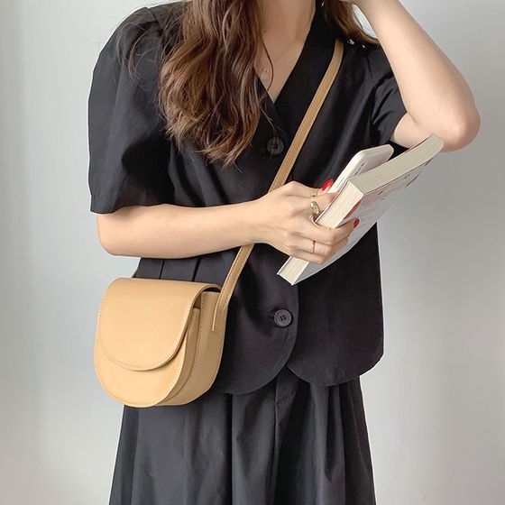 MDMS⭐現貨/側背包/韓系/復古/小廢包/肩背包/斜背包/女包/半圓包/馬鞍包/側背包女/百搭/迷你包/小包/B146-細節圖6