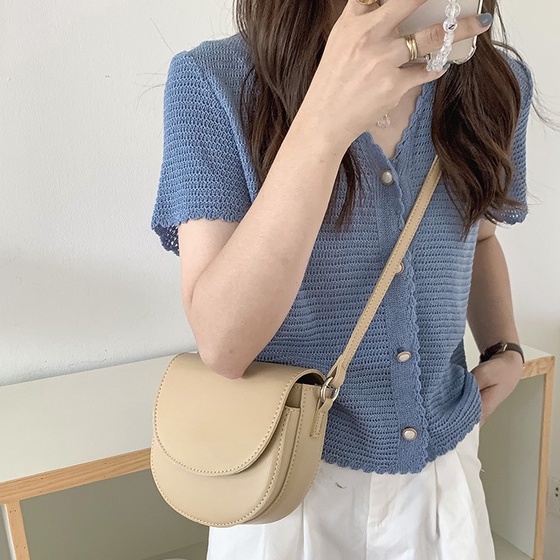 MDMS⭐現貨/側背包/韓系/復古/小廢包/肩背包/斜背包/女包/半圓包/馬鞍包/側背包女/百搭/迷你包/小包/B146-細節圖7