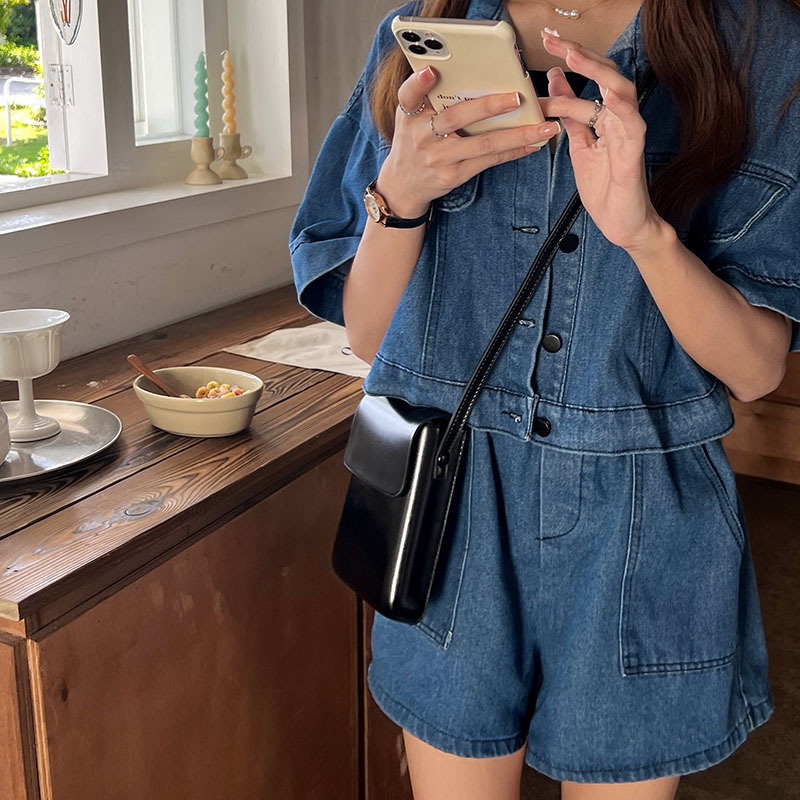 MDMS⭐盒子包/零錢包/百搭/豎款/日韓/零錢包/小包包/簡約/復古/不分男女/小方包/斜挎包/手機包B710-細節圖4