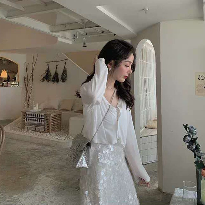 MDMS⭐薄款/防曬衣/短罩衫/針織/開衫/外套/女裝/夏天上衣/針織上衣/襯衫/鈕扣外套/女生上衣/防曬衫E077-細節圖5