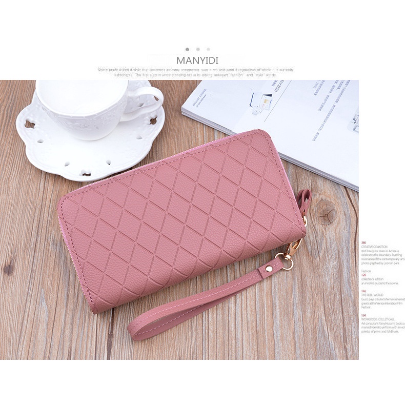 MDMS⭐雙拉鍊/手拿錢包/女士錢包/長款/時尚/大容量/雙層/錢夾/手機小包/B725-細節圖8