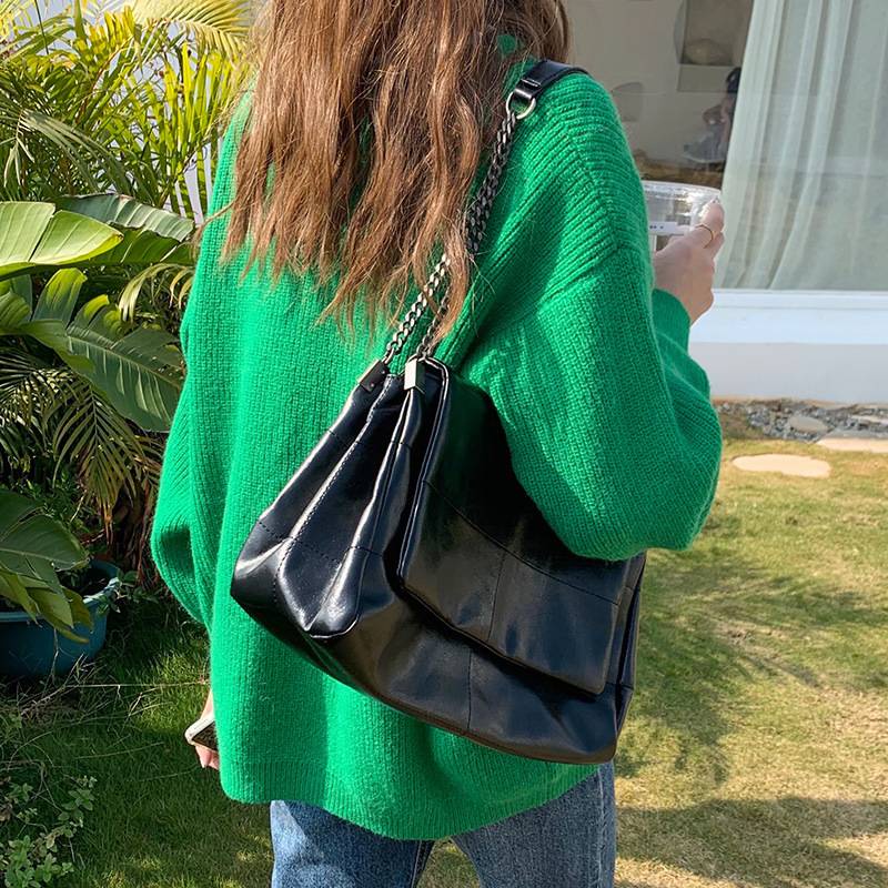 MDMS⭐大容量/百搭/時尚/鏈條包/斜挎包/單肩包/托特包/郵差包/斜背包/腋下包/媽媽包/女包/包包/中包/B604-細節圖2