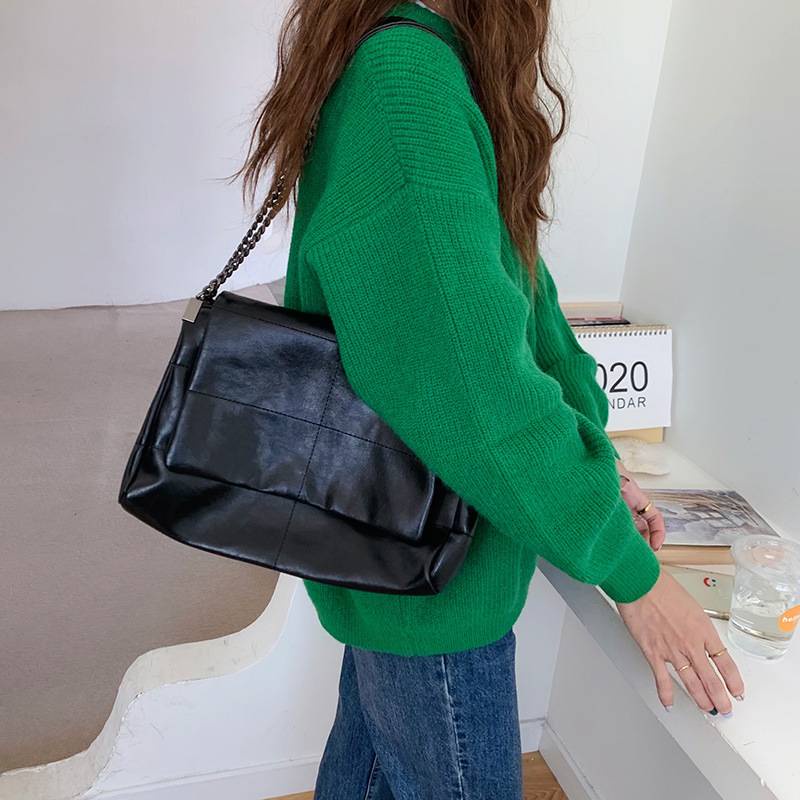 MDMS⭐大容量/百搭/時尚/鏈條包/斜挎包/單肩包/托特包/郵差包/斜背包/腋下包/媽媽包/女包/包包/中包/B604-細節圖6