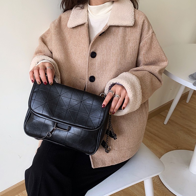 MDMS⭐現貨/復古/單肩包/菱格包/鏈條包/手提包/側背包/斜背包/腋下包/女包/肩背包/鍊條包/韓系/中包/B297-細節圖6