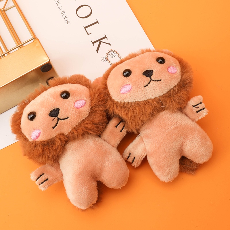 MDMS⭐附鑰匙扣環/可愛/軟萌/絨毛/配件/吊飾/公仔/吊墜/裝飾物/獅子/包包掛件/掛件/百搭可愛/穿搭配件A047-細節圖4