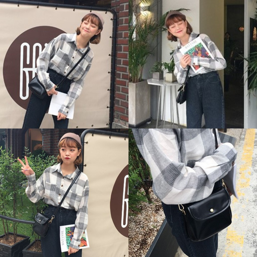 MDMS⭐現貨/肩背包/斜背包/馬鞍包/百搭/復古/韓系/側背包/簡約/INS/小廢包/質感/小包包/迷你包/B118-細節圖5