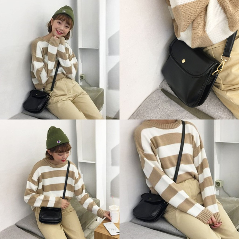 MDMS⭐現貨/肩背包/斜背包/馬鞍包/百搭/復古/韓系/側背包/簡約/INS/小廢包/質感/小包包/迷你包/B118-細節圖6