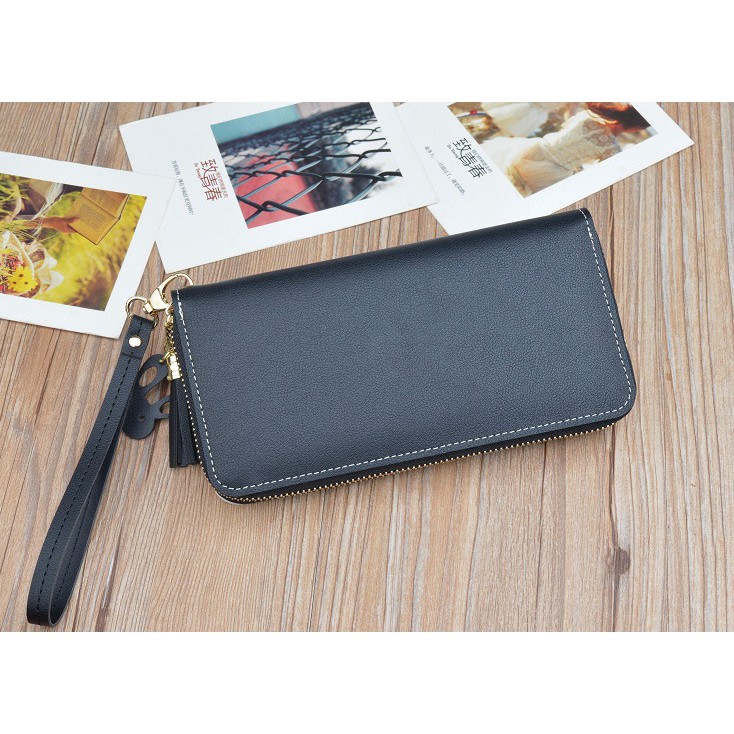 MDMS⭐現貨/女士長夾/韓版長夾/時尚流蘇長夾/荔枝紋/多卡位/錢包/大容量/防刮長夾/皮包/皮夾/迷你包B305-細節圖8