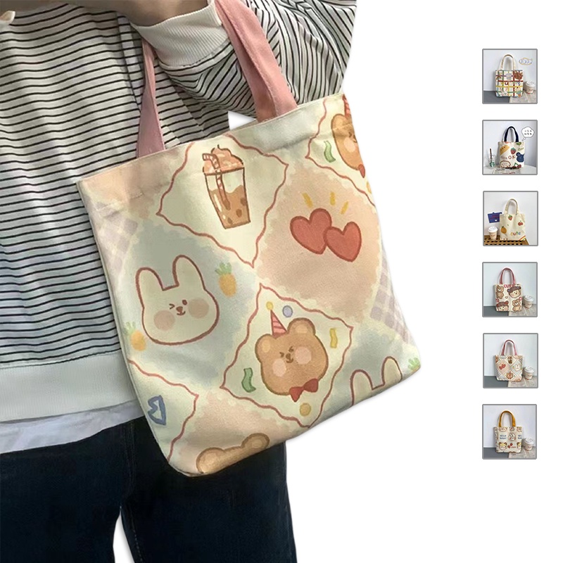 MDMS⭐日系/可愛mini/帆布包/手提包/帆布袋/學生包/手拎包/上班包/手提包/小布包/飯盒袋/小號/中包B814-細節圖2