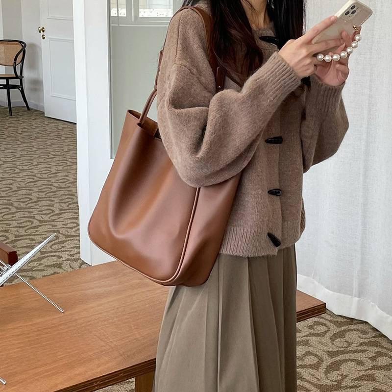 MDMS⭐復古/大容量/百搭/托特包/子母包/包包/側背包/斜背包/媽媽包/包包女/單肩包/大容量包包/大包/B612-細節圖5