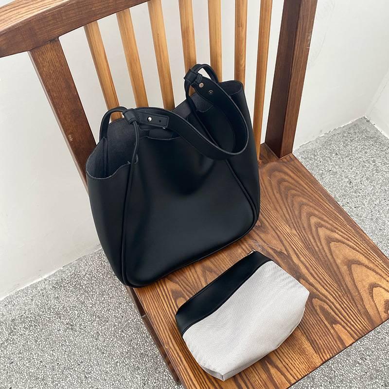 MDMS⭐復古/大容量/百搭/托特包/子母包/包包/側背包/斜背包/媽媽包/包包女/單肩包/大容量包包/大包/B612-細節圖9