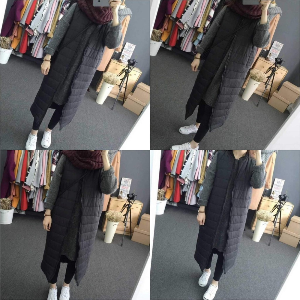 MDMS⭐️整套/BF/一件式/純色/針織長袖/寬版毛衣/長版上衣/中長款/寬鬆/針織衫/毛衣/上衣/背心/AA04-細節圖4