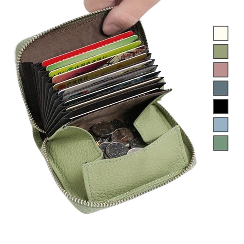 MDMS⭐多功能/真皮/短夾/日韓/女士/錢包/短款/RIFD防盜/風琴/卡包/牛皮/手拿包/拉鍊包/零錢包B830-細節圖2