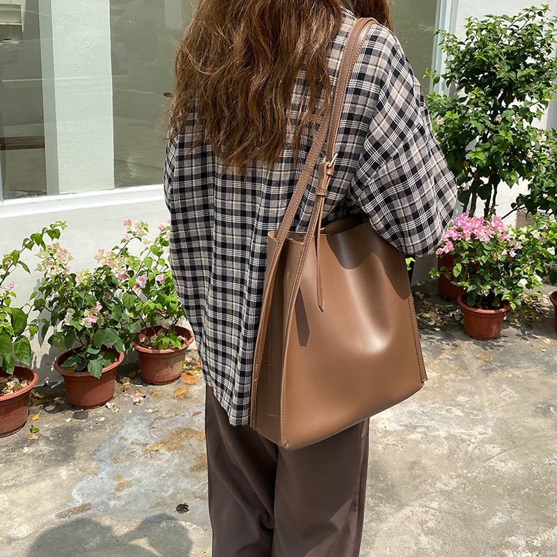 MDMS⭐子母包/側背包/肩背包/斜背包/ins/側背包/斜背包/水桶包/斜背包/托特包/包包女/帆布包/中包/B458-細節圖5