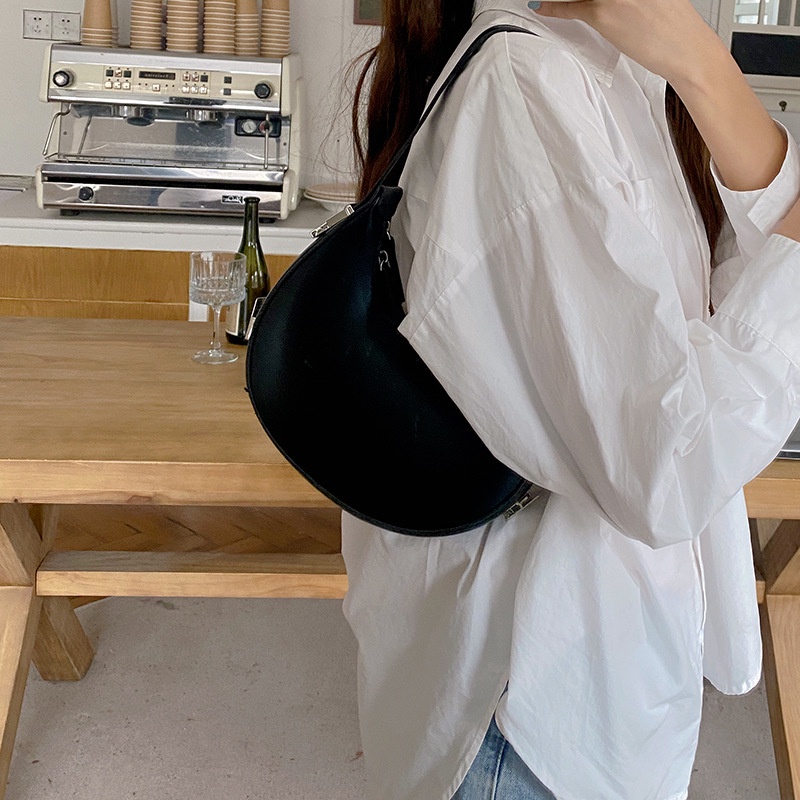 MDMS⭐月牙包/小廢包/網紅包/小眾設計/手提包/韓國/ins風/辣妹包/腋下包/金屬扣/小圓包/女包/小包B825-細節圖9