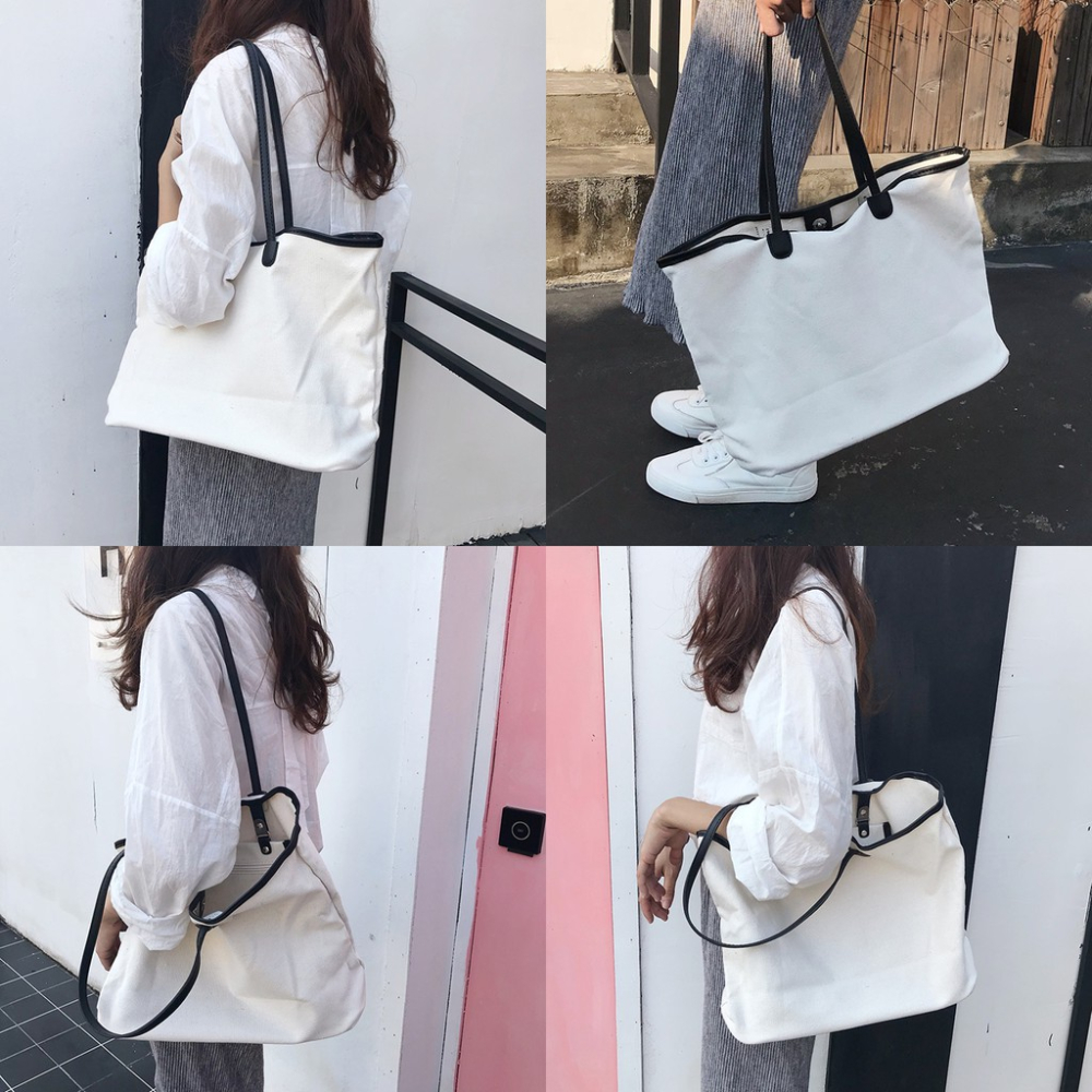 MDMS⭐現貨/大容量/手提包/大包包/帆布包/肩背包/單肩包/托特包/帆布袋/手提袋/購物袋/環保袋/大包/B174-細節圖4