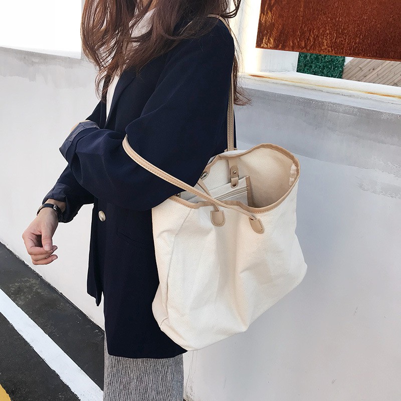 MDMS⭐現貨/大容量/手提包/大包包/帆布包/肩背包/單肩包/托特包/帆布袋/手提袋/購物袋/環保袋/大包/B174-細節圖7