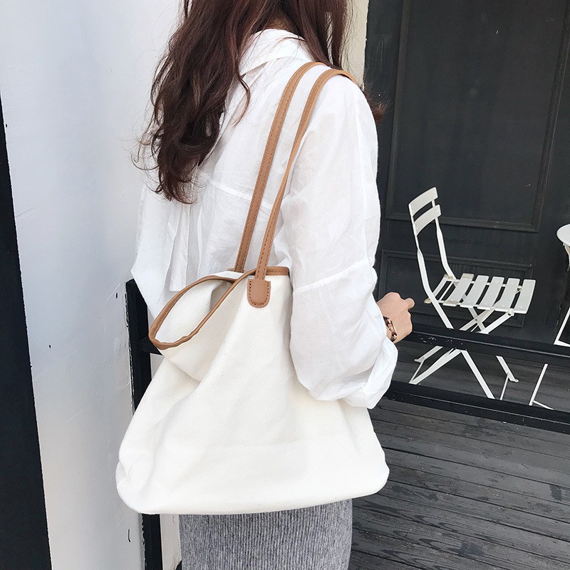 MDMS⭐現貨/大容量/手提包/大包包/帆布包/肩背包/單肩包/托特包/帆布袋/手提袋/購物袋/環保袋/大包/B174-細節圖8